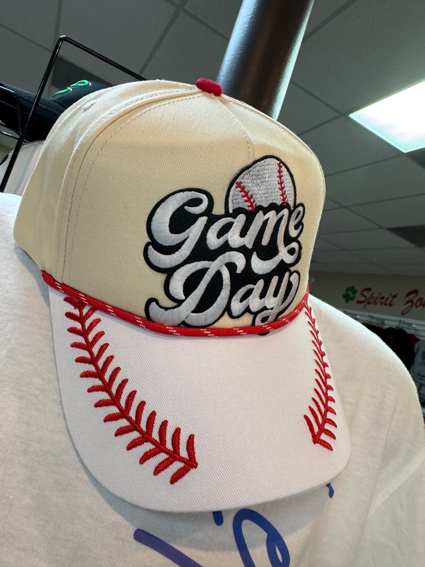 Game day baseball canvas hat