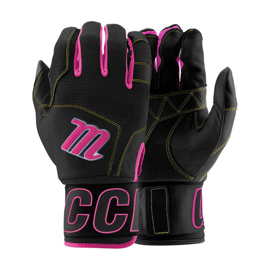 Marucci, Blacksmith Batting Gloves, MBG2BKSMY-BK/PK