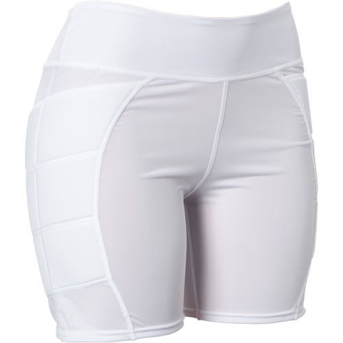 Marucci, Women's, Padded Fastpitch Softball Sliding Shorts, White