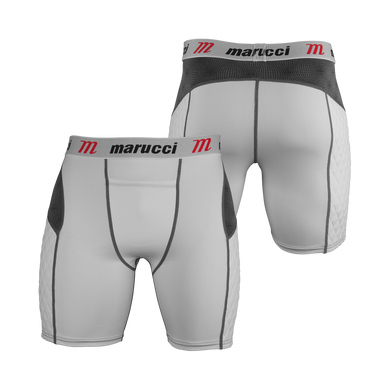 Marucci, Men's White Padded Sliding Shorts