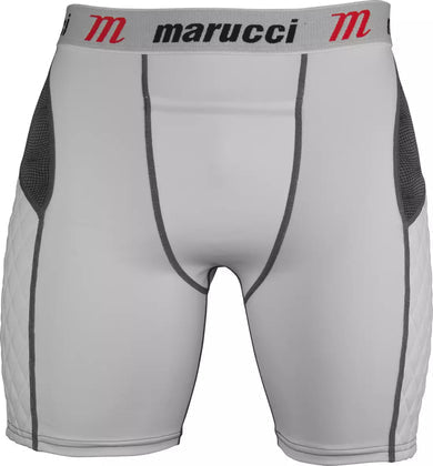 Marucci, Men's White Padded Sliding Shorts